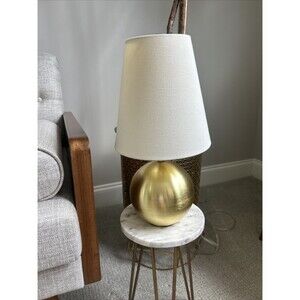 kate spade Brushed Gold Sphere Lamp